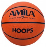 Μπάλα μπάσκετ Amila hoops πορτοκαλί Νο7 41491 ΚΩΔ.9428