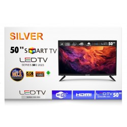 Silver Smart τηλεόραση 50” 4K UHD android 11.0 (50D500W) 2023 μαύρο ΚΩΔ.9418