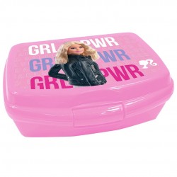 Δοχείο φαγητού πλαστικό Barbie ροζ 16,5x12,5x6cm 600ml 50-3095 ΚΩΔ.10036