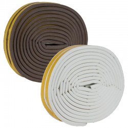 Αεροστοπ με αυτοκόλλητο λευκό 9mm x 5,5mm x 6m 2105 ΚΩΔ.10791