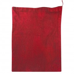Σάκος Άι Βασίλη ύφασμα κόκκινο 50x70cm 93-997