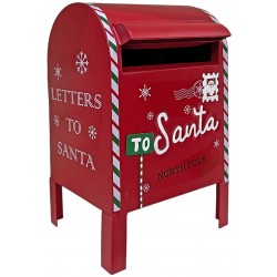 Γραμματοκιβώτιο μεταλλικό κόκκινο Santa 20,5x18,5x33,5cm 04.P-199093 ΚΩΔ.10414