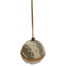 Μπάλα κρεμαστή υφασμάτινη 8cm καφέ 04.E307275BR ΚΩΔ.10510