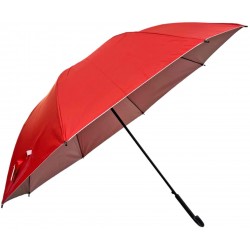 Ομπρέλα βροχής μπαστούνι 118cm σε κόκκινο χρώμα 09-950-0543 ΚΩΔ.10849