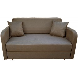 Καναπές Κρεβάτι Devin Διθέσιος υφασμάτινος 160x104x82cm καφέ ΜΒ11012 ΚΩΔ.11012