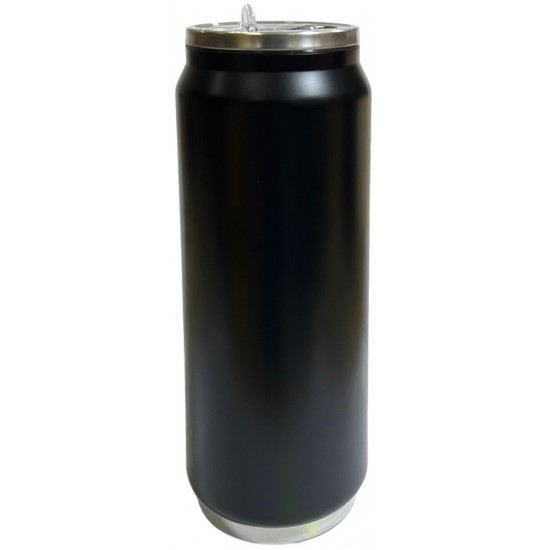 Παγούρι θερμός μεταλλικό 410ml 6x18cm μαύρο 03-950-3783 ΚΩΔ.8582
