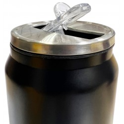 Παγούρι θερμός μεταλλικό 410ml 6x18cm μαύρο 03-950-3783 ΚΩΔ.8582