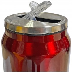 Παγούρι θερμός μεταλλικό 410ml 6x18cm κόκκινο 03-950-3783 ΚΩΔ.8580