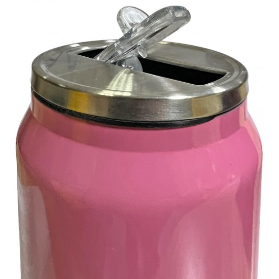 Παγούρι θερμός μεταλλικό 410ml 6x18cm ροζ 03-950-3783 ΚΩΔ.8579