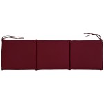 Μαξιλάρι 3 θέσεων αδιάβροχο μπορντώ 150x45x4cm CUS-3SEAT/RU ΚΩΔ.8922