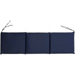 Μαξιλάρι 3 θέσεων αδιάβροχο μπλε Σκούρο 150x45x4cm CUS-3SEAT/DB ΚΩΔ.8923