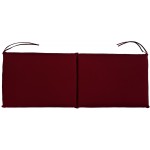Μαξιλάρι 2 θέσεων αδιάβροχο μπορντώ 120x45x4cm CUS-2SEAT/RU ΚΩΔ.8916
