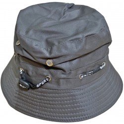 Καπέλο κώνος ανδρικό με κορδόνι γκρι 42-286 30cm ΚΩΔ.8968