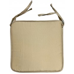 Μαξιλάρι καρέκλας τετράγωνο με δέσιμο ρέλι 38x38x2cm μπεζ ΚΩΔ.9444 Μαξιλάρι καρέκλας τετράγωνο με δέσιμο ρέλι 38x38x2cm μπεζ ΚΩΔ.9444