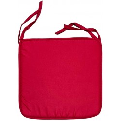 Μαξιλάρι καρέκλας τετράγωνο με δέσιμο ρέλι 38x38x2cm κόκκινο ΚΩΔ.9443 Μαξιλάρι καρέκλας τετράγωνο με δέσιμο ρέλι 38x38x2cm κόκκινο ΚΩΔ.9443