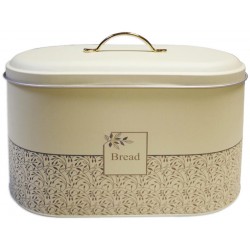 Ψωμιέρα μεταλλική σε μπεζ χρώμα 33x17,5x22cm ΚΩΔ.03-800-1651