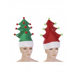 Καπέλο υφασμάτινο χριστουγεννιάτικο δέντρο πράσινο 35cm 5581 ΚΩΔ.10698