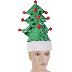 Καπέλο υφασμάτινο χριστουγεννιάτικο δέντρο πράσινο 35cm 5581 ΚΩΔ.10698
