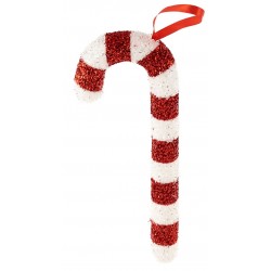Χριστουγεννιάτικο μπαστούνι Candy κρεμαστό 11x30cm κόκκινο 04.B24667 ΚΩΔ.13584