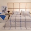 Σετ σεντόνια βαμβακερά 4 τεμαχίων, 2 μαξιλαροθήκες 50x70cm και 2 σεντόνια 235x270cm μπλε 2310 ΚΩΔ.13323