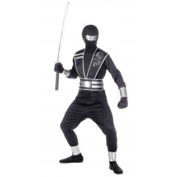 Mirror Ninja στολή παιδική σε μαύρο χρώμα ηλικία 7-8 ετών 5152-2 ΚΩΔ.11186