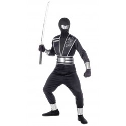 Mirror Ninja στολή παιδική σε μαύρο χρώμα ηλικία 11-12 ετών 5152-4 ΚΩΔ.11187