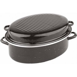 Γάστρα εμαγιέ οβάλ από αλουμίνιο 36x18cm σε μαύρο χρώμα 201031 ΚΩΔ.13845 Γάστρα εμαγιέ οβάλ από αλουμίνιο 36x18cm σε μαύρο χρώμα 201031 ΚΩΔ.13845