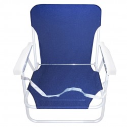 Καρεκλάκι παραλίας μεταλλικό 53x40x65cm μπλε 42-376 ΚΩΔ.12305