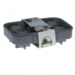 Παγοθήκη σιλικόνης 6 θέσεων σφαίρα 18x12,7cm γκρι 1023 ΚΩΔ.11332