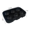 Παγοθήκη σιλικόνης 6 θέσεων σφαίρα 18x12,7cm γκρι 1023 ΚΩΔ.11332