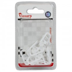 Γαντζάκια κουρτίνας ραουλο παραμάνα με ρόδες πλαστικό λευκό σετ 15 τεμαχίων 3881 ΚΩΔ.11308 Γαντζάκια κουρτίνας ραουλο παραμάνα με ρόδες πλαστικό λευκό σετ 15 τεμαχίων 3881 ΚΩΔ.11308