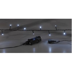 300 φωτάκια LED με 8 προγράμματα και επέκταση 15 μέτρα,πράσινο καλώδιο λευκό λαμπάκι 63358 ΚΩΔ.13488