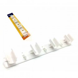 Βάση τοίχου σε λευκό χρώμα για 4 κοντάρια σκούπας-σφουγγαρίστρας πλαστική 73522258 ΚΩΔ.12892 Βάση τοίχου σε λευκό χρώμα για 4 κοντάρια σκούπας-σφουγγαρίστρας πλαστική 73522258 ΚΩΔ.12892