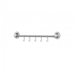 Κρεμάστρα κουζίνας μεταλλική  με βεντούζα σε ασημί χρώμα 43,5x5x8cm 6078 ΚΩΔ.12596 Κρεμάστρα κουζίνας μεταλλική  με βεντούζα σε ασημί χρώμα 43,5x5x8cm 6078 ΚΩΔ.12596