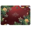 Χαλάκι εξώπορτας βαρύ xmas μπορντώ 58x38cm 93-2427 KΩΔ.13401