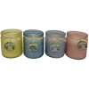 Κερί ρεσώ citronella σε γυάλινη θήκη ροζ 10x12,5cm 05-950-3046