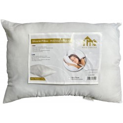 Μαξιλάρι ύπνου σιλικόνης 50x70cm 800gr λευκό 39-800-0088