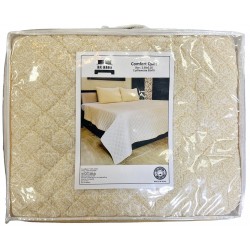 Κουβερλί με 2 μαξιλαροθήκες βαμβακερό 200x220cm 50x70cm κίτρινο ΚΩΔ.11290