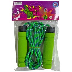 Σχοινάκι με πλαστικά χερούλια πράσινο 248cm 71-1292 ΚΩΔ.11430
