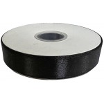 Κορδέλα σατέν μονής όψης μαύρο 12mmX50m 1613-030 ΚΩΔ.11476