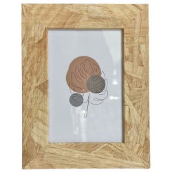 Κορνίζα ξύλινη Natural καφέ για φωτογραφία 15x20cm Ε-4410 ΚΩΔ.11548