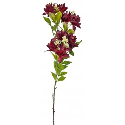 Κλαδί ανθάκι πλαστικό μπορντώ 78cm 38027 ΚΩΔ.11672