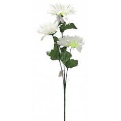 Κλαδί ζέρμπερα πλαστικό λευκό 60cm 41052 ΚΩΔ.11677