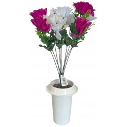 Γλαστράκι με λουλούδι Ντάλια μωβ 45cm 43002-10 ΚΩΔ.11723
