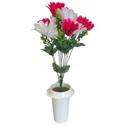 Γλαστράκι με λουλούδι Ντάλια ροζ 45cm 43002-10 ΚΩΔ.11724