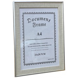 Κορνίζα πλαστική με ασημί πλαίσιο 21x29,7cm Α4 8160-41 ΚΩΔ.12526