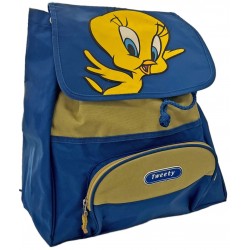 Τσάντα σχολική σε μπλε χρώμα Tweety 34x18x38cm 025238 ΚΩΔ.12756