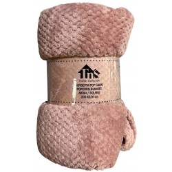 Κουβέρτα POP CORN διπλή ροζ σκούρο 200x220cm 39-950-2146 ΚΩΔ.13006