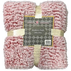 Κουβέρτα fluffy διπλή κόκκινο 200x220cm 35133 ΚΩΔ.13334