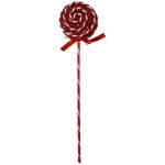 Γλειφιτζούρι φελιζόλ ριγέ κόκκινο 7,5cm SDHH-24030 ΚΩΔ.13525